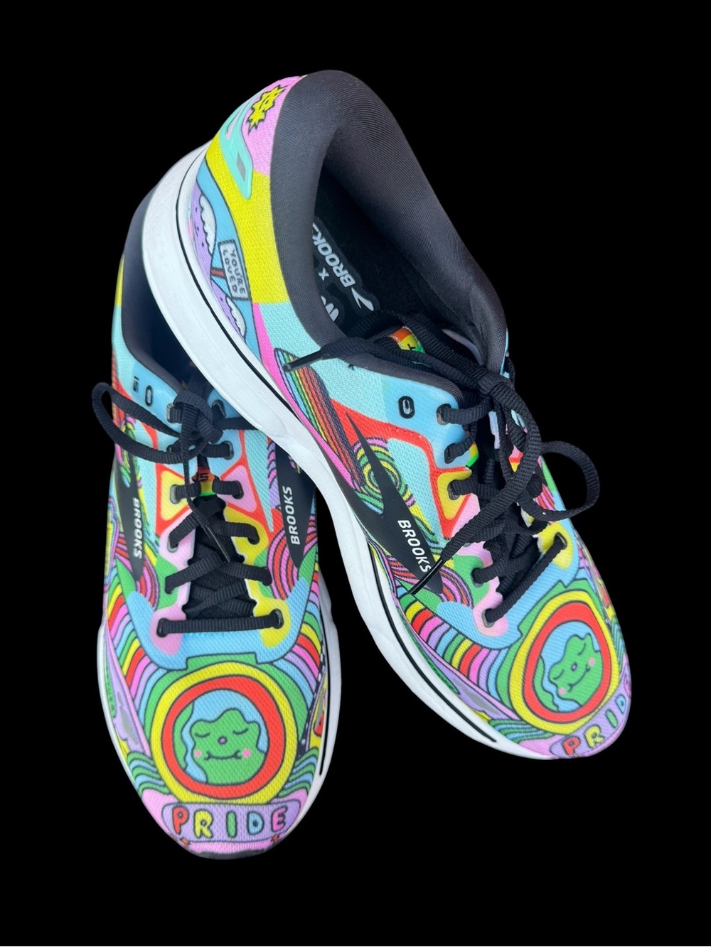 Limited Edition Wednesday Holmes x Brooks Ghost 15 "Run Proud" Pride RunningShoe
